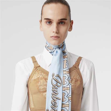 blue burberry silk scarf|genuine Burberry scarf.